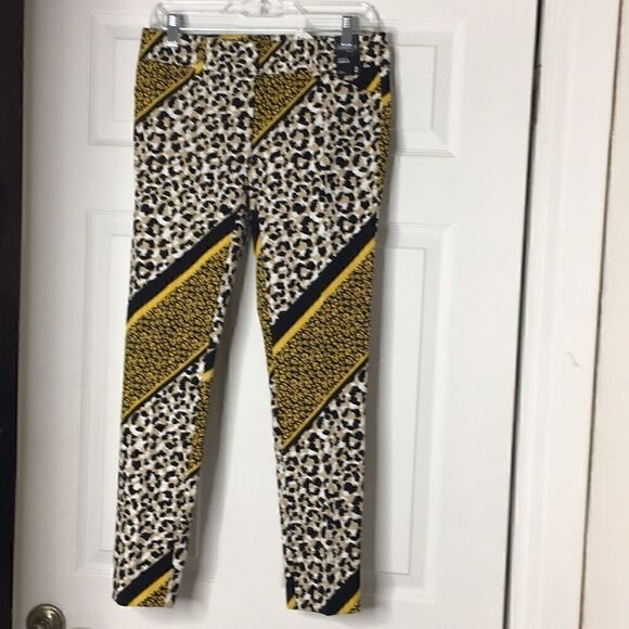 NWT NY&C crop pant leopard print size 2 - Picture 1 of 3